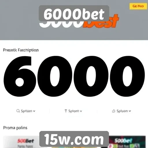 Promoções e bônus atraentes do site 6000bet
